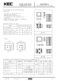 Datasheet KF465V производства KEC
